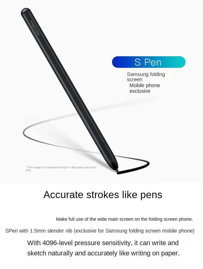 Applicable to the original genuine Samsung Z Fold45 vertical protective  with S Pen stylus flip bracket