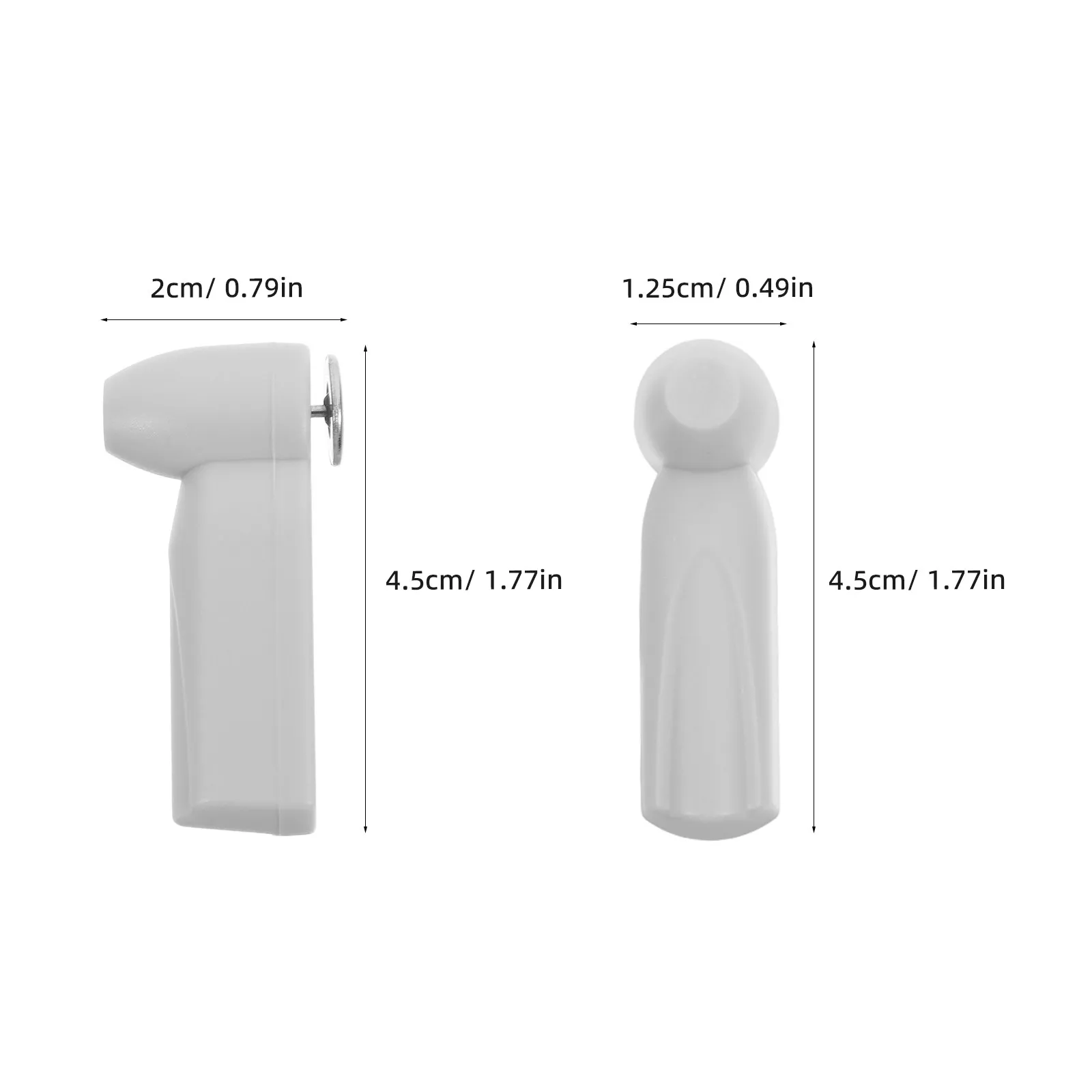 20Pcs 자기 잠금 의류 보안 태그 밝은 회색 재사용 가능한 하드 도난 방지 라벨 의류 신발 모자 소매 보안