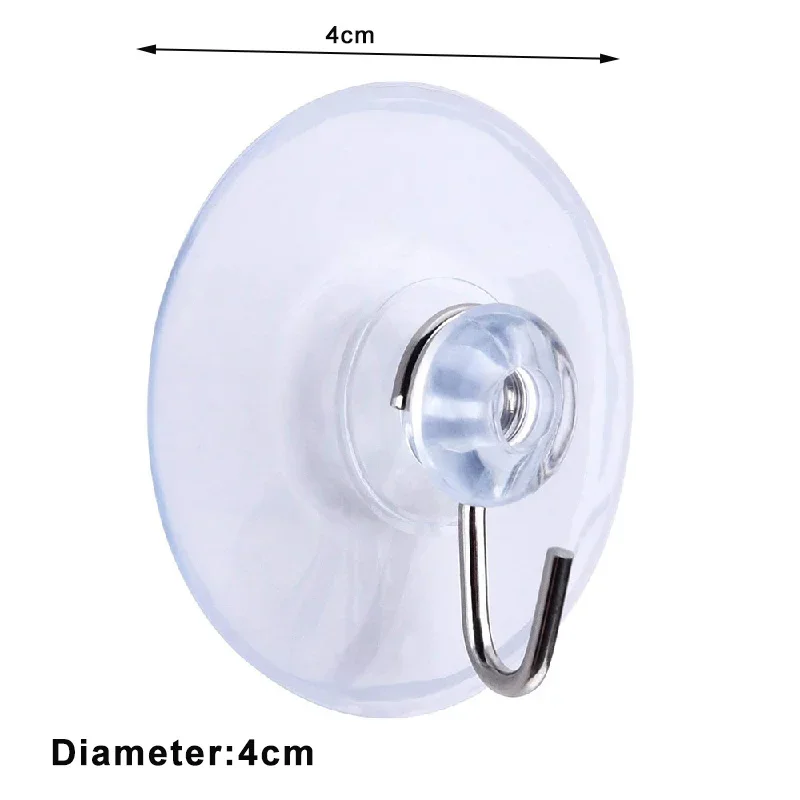 Suction Cup Hooks - Strong Wall and Window Utility Hooks for Home, Kitchen, and Bathroom