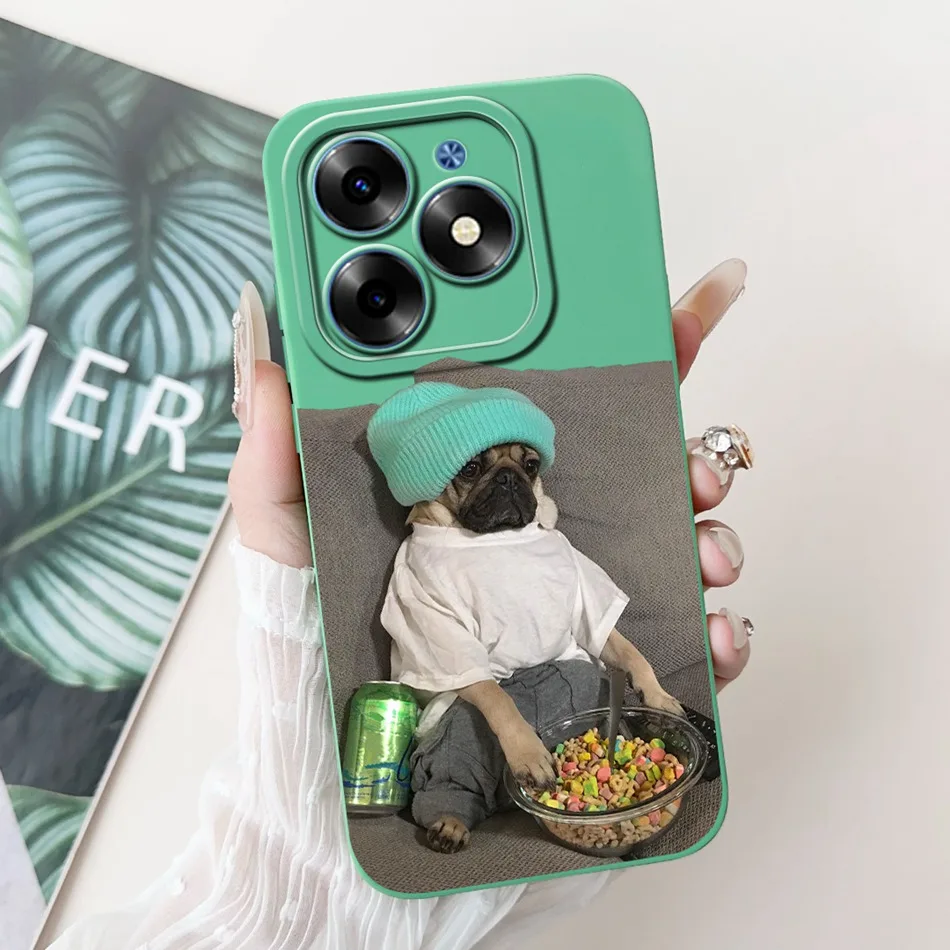 Elegant Printing Soft Silicone Lens Protective Cover Phone Case