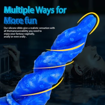 Huge Monster Dragon Dildo Silicone Thread Octopus Leg Anal Plug Anal Toys Animal Tentacle Dildo Sex Toys for Women Adult Toys 6