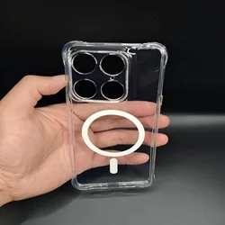 Magnetic Transparent Magsafe Soft Case Cover for Motorola Signature (Clear)