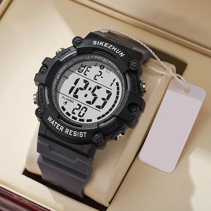 Waterproof Electronic Watch For Kids Men's Military Sports Watches Cool-light LED Digital Wristwatch Man Boys Student Teen Clock