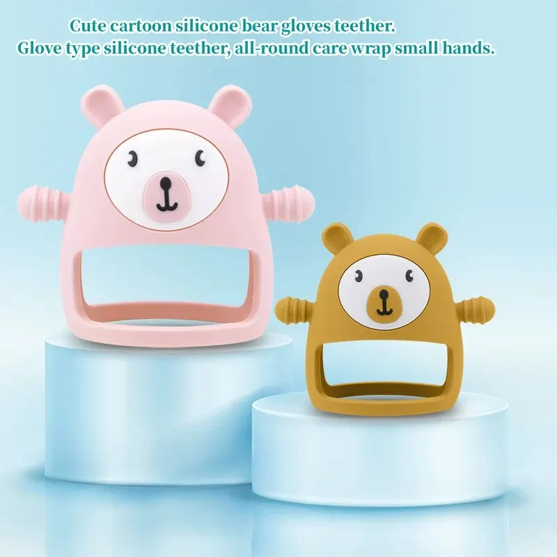 Silicone Teething Toys Teething Toys Silicone Teeth Grinding Stick Cartoon Cute Kids Chewing And Soothing Toy
