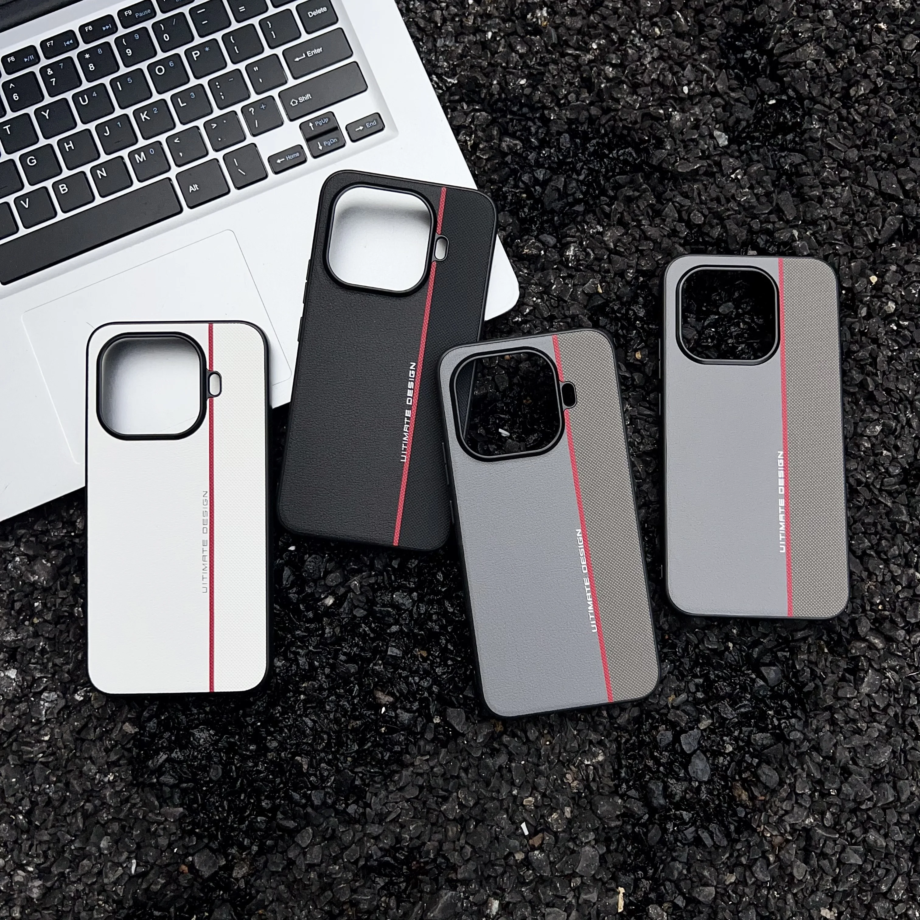 Luxury PU Leather Shockproof Phone Case - Simple Anti-Fall Protection Cover