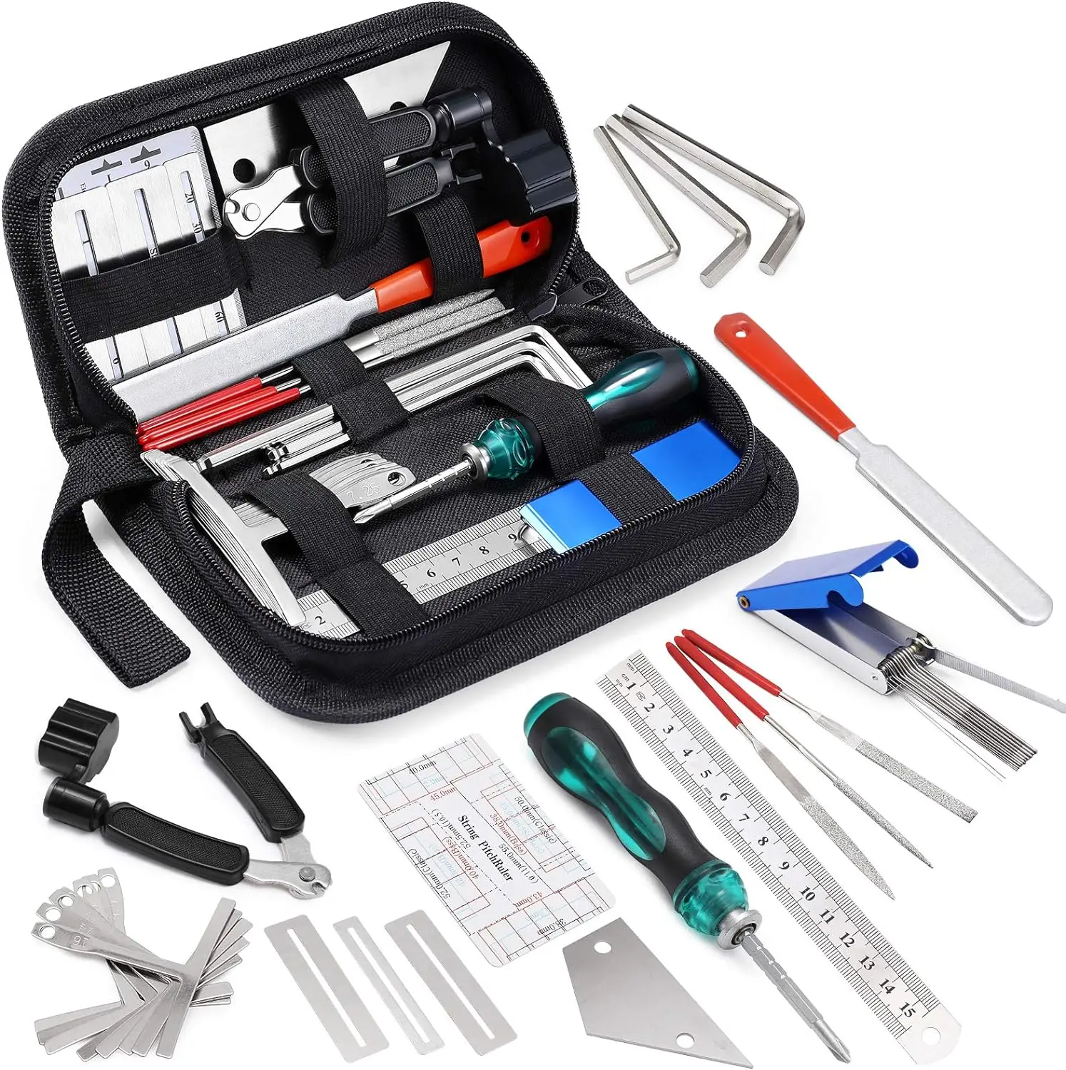

25PCS Guitar Tool Kit for Acoustic Guitar Electric Guitar Ukulele Bass Banjo