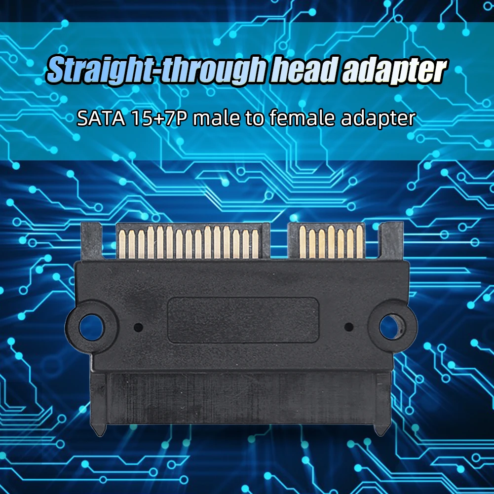 SATA Male To Female Power Data Converter 22Pin Adapter