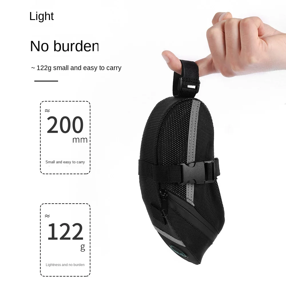 Borsa Da Sella RockBros 017-1BK Impermeabile 1L – Sottosella Nera Per MTB