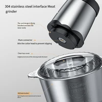 3L / 2L hachoir à viande électrique Machine 110V 220V hachoir à viande en acier inoxydable mélangeur pour cuisine robot culinaire broyeur mélangeur  Ngal 4