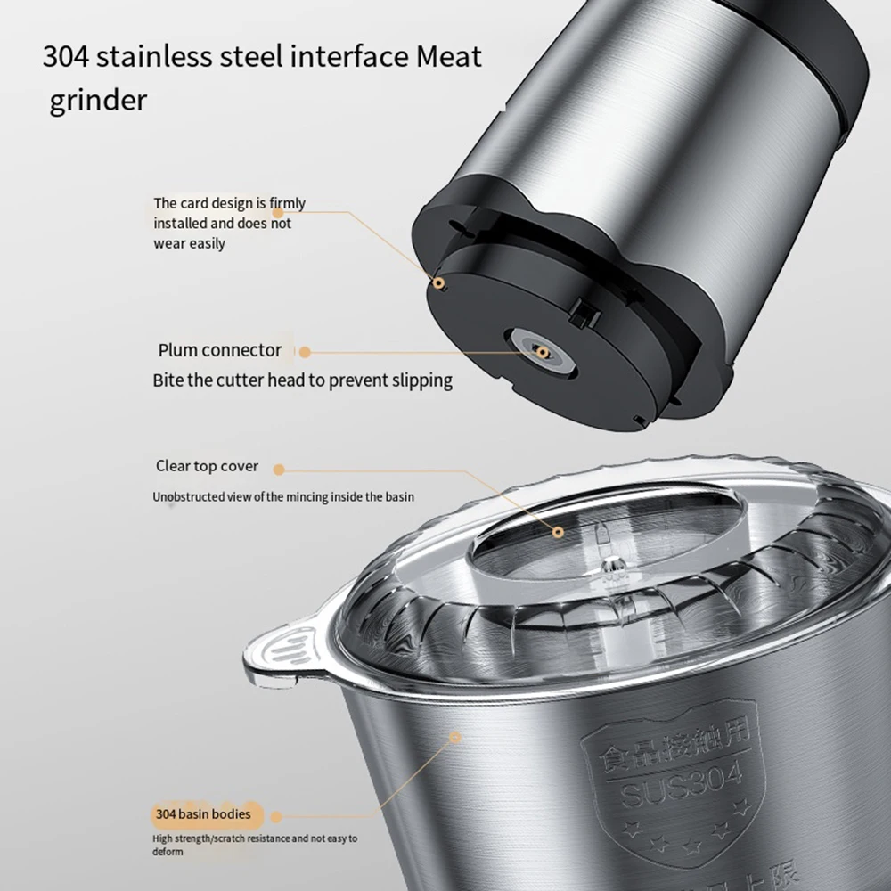 cozinha processador de alimentos misturador triturador 3l 2l 110v 220v 03