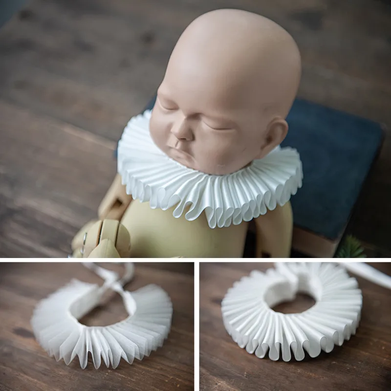 

Newborn Photography Props Renaissance Shakespeare Raff Collar Baby Photo False Collar Fotografia Bebes Accesorios Recien Nacido