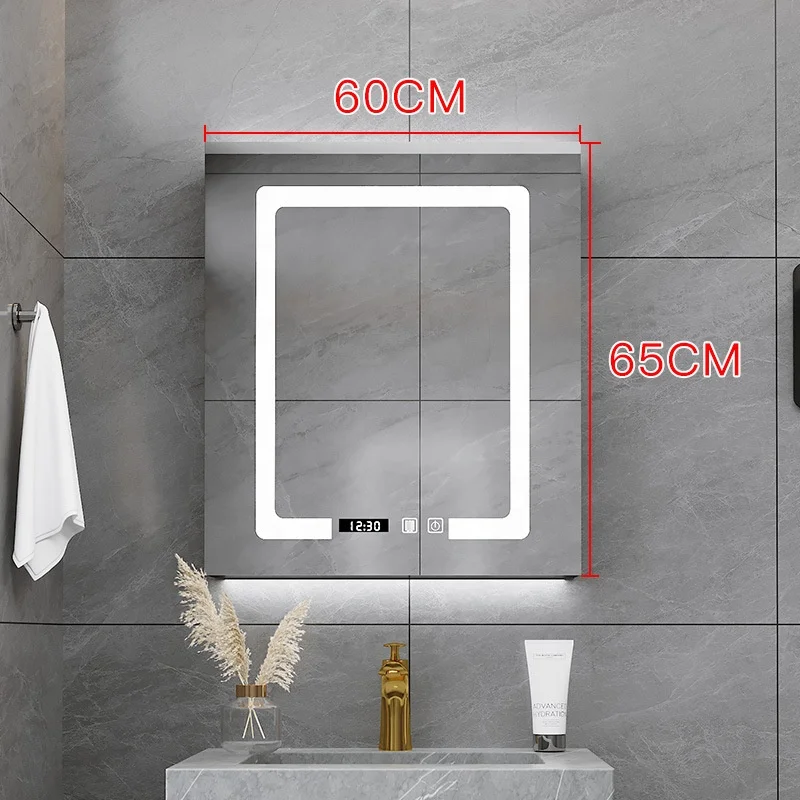 Safe Package Size Stainless Sheet Frame Bathroom With Led Mirror Medicine Cabinet