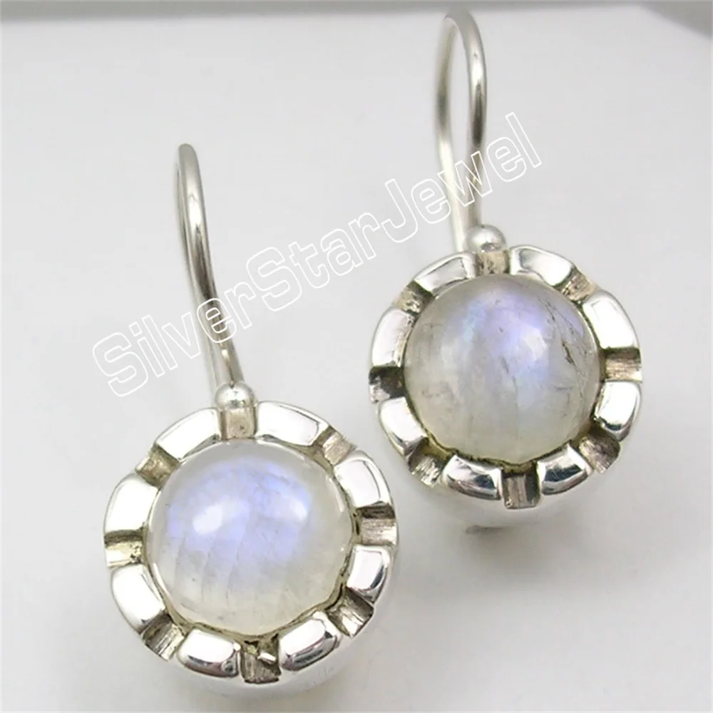 Many Color Classic Semi-precious Stone Hook Earring 0.9