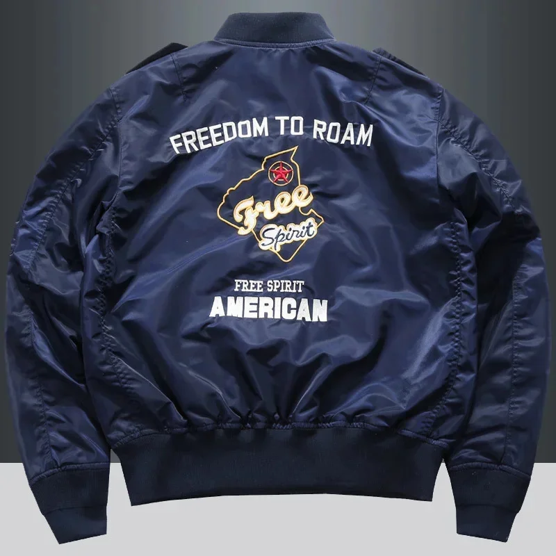 2024 Baseball Jacket Men Winter Hip Hop Thick Warm Jacket Military Tank Embroidery Motorcycle Ma-1 Aviatoring Pilot Cotton Parka