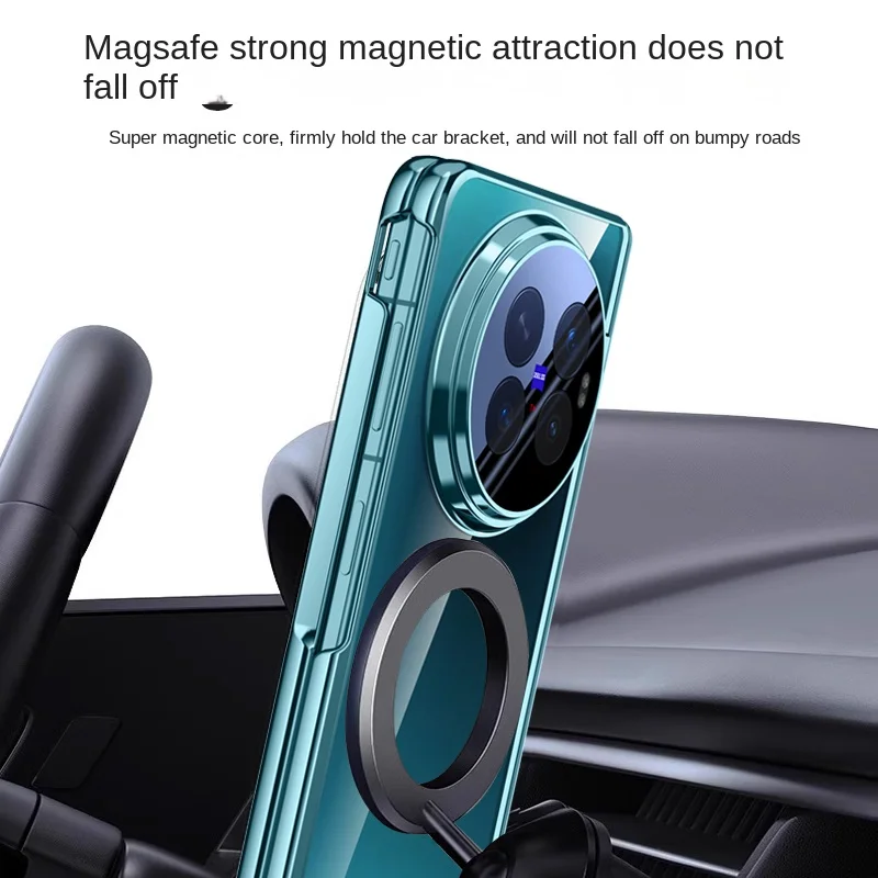 Magnetic Stand Phone Case with Privacy Screen and Electroplated Finish