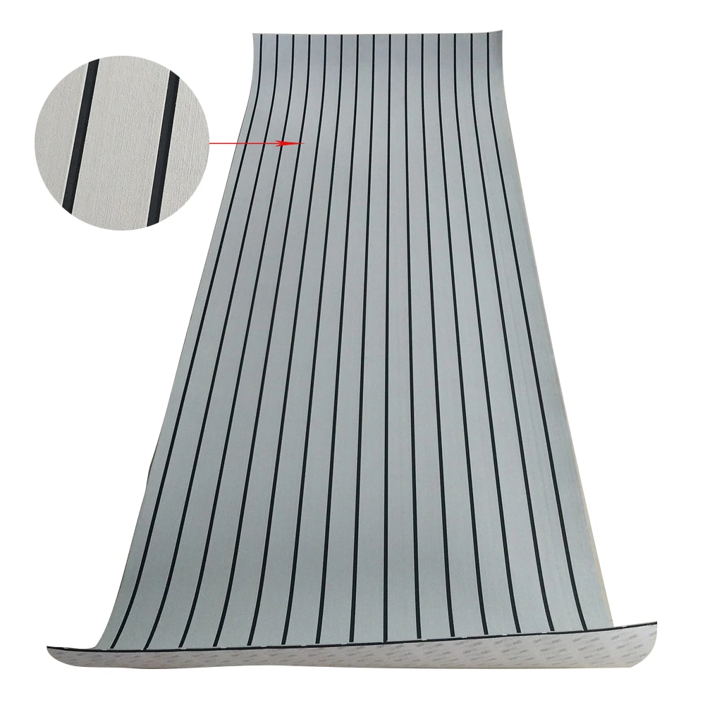 2x Grey Adhesive EVA Traction Tail Pad Grip Mat Sheet for Surfboard Surf SUP 