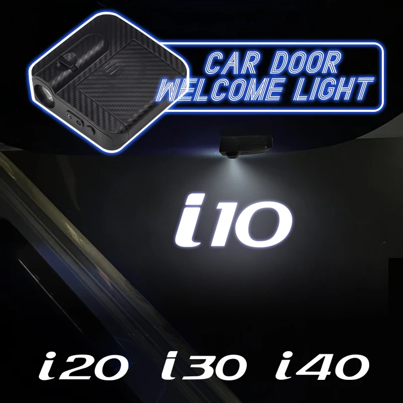 Led Universale Per Hyundai I10 I20 I30 I40 N Performance Hd Logo Wireless Car Door Welcome Lamp Light Projector Light