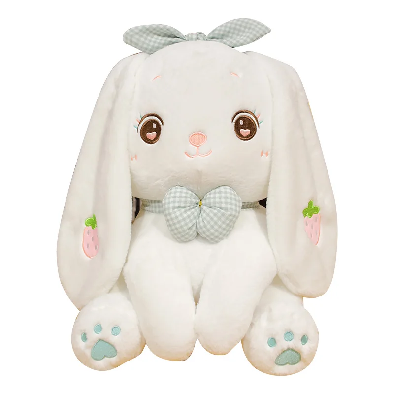 

1pc 35/45/55CM Kawaii Rabbit Plush Toy Strawberry Change Action Figure Soft Throw Pillow Car Cushion Sent To Girls Room Decor