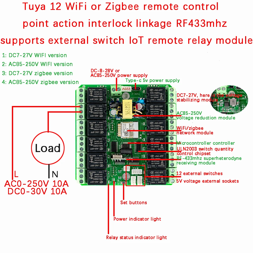 commutateur de télécommande sans fil pour maison émetteur avec rf citations technologie dc