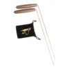 2pcs Pure Copper Metal Detector Rod Water Witching Portable Dragon Seeking Divination Tool With Wooden Handles Dowsing Rod 1