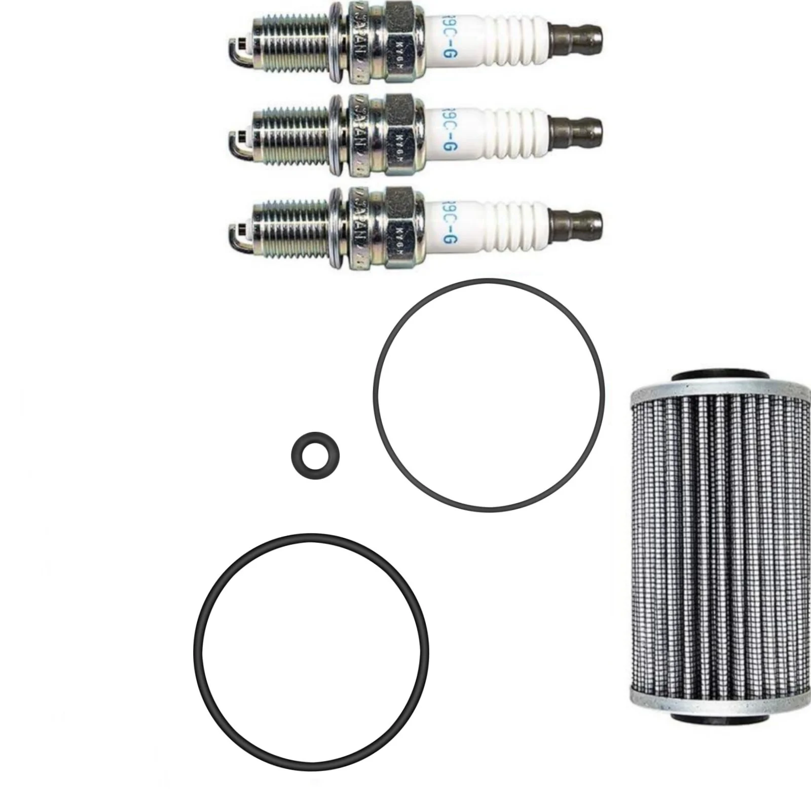 Oil filter 420956744 Change Kit With O Rings & MGK Spark Plugs RXPX RXTX GTX 300