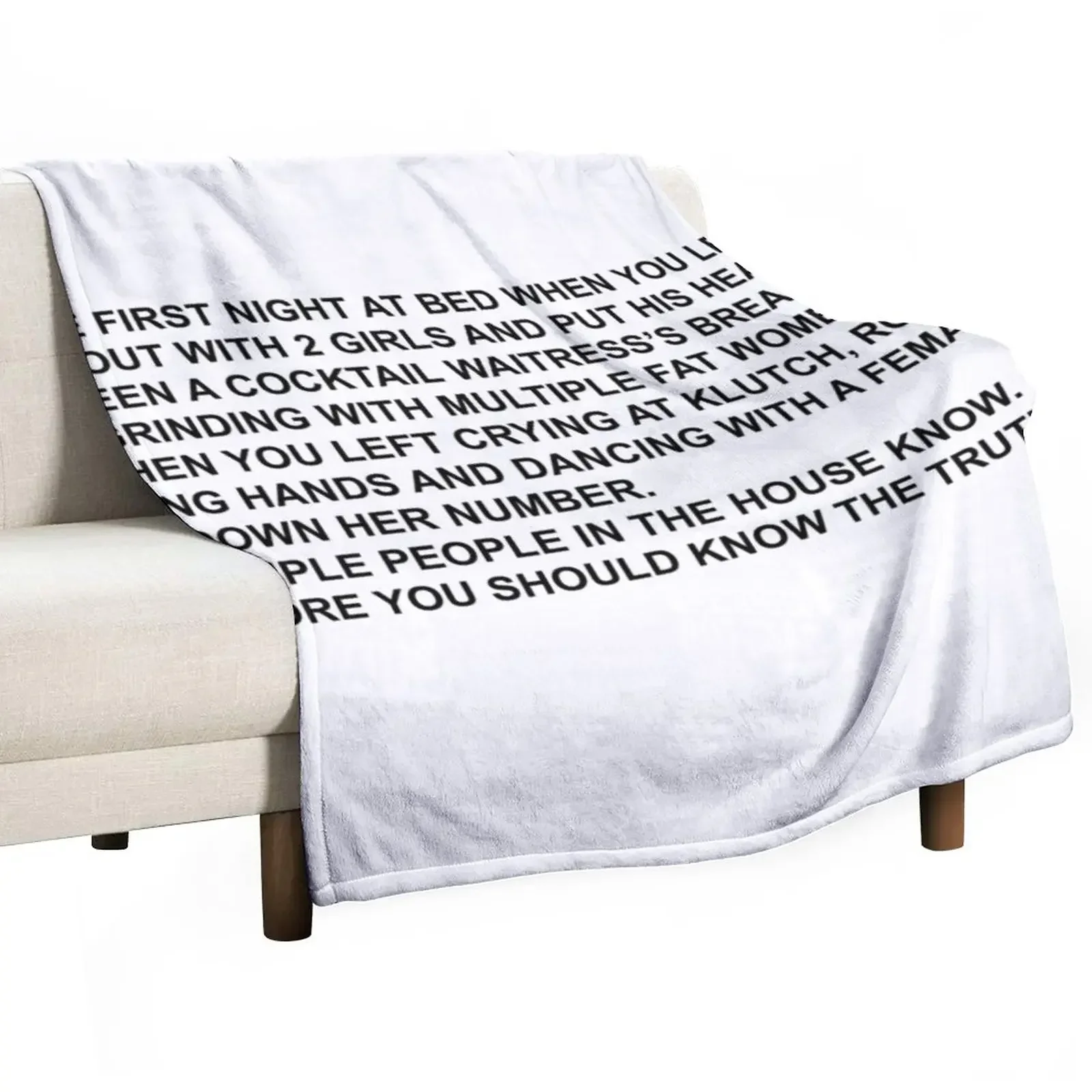 

THE NOTE Throw Blanket Shaggy Thins Soft Beds Bed Blankets