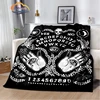 Satanic Gothic Witchcraft Blanket Ouija Board with Hands Occultism Flannel   Soft Four Seasons Portable Camping  6