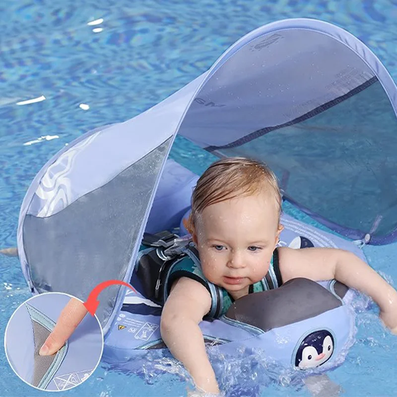 Mambobaby Baby Swimming Pool Floating Pool Mat Suitable For Babies Aged 3-24 Months Non Inflatable Swimming Buoy Baby Beach Toys
