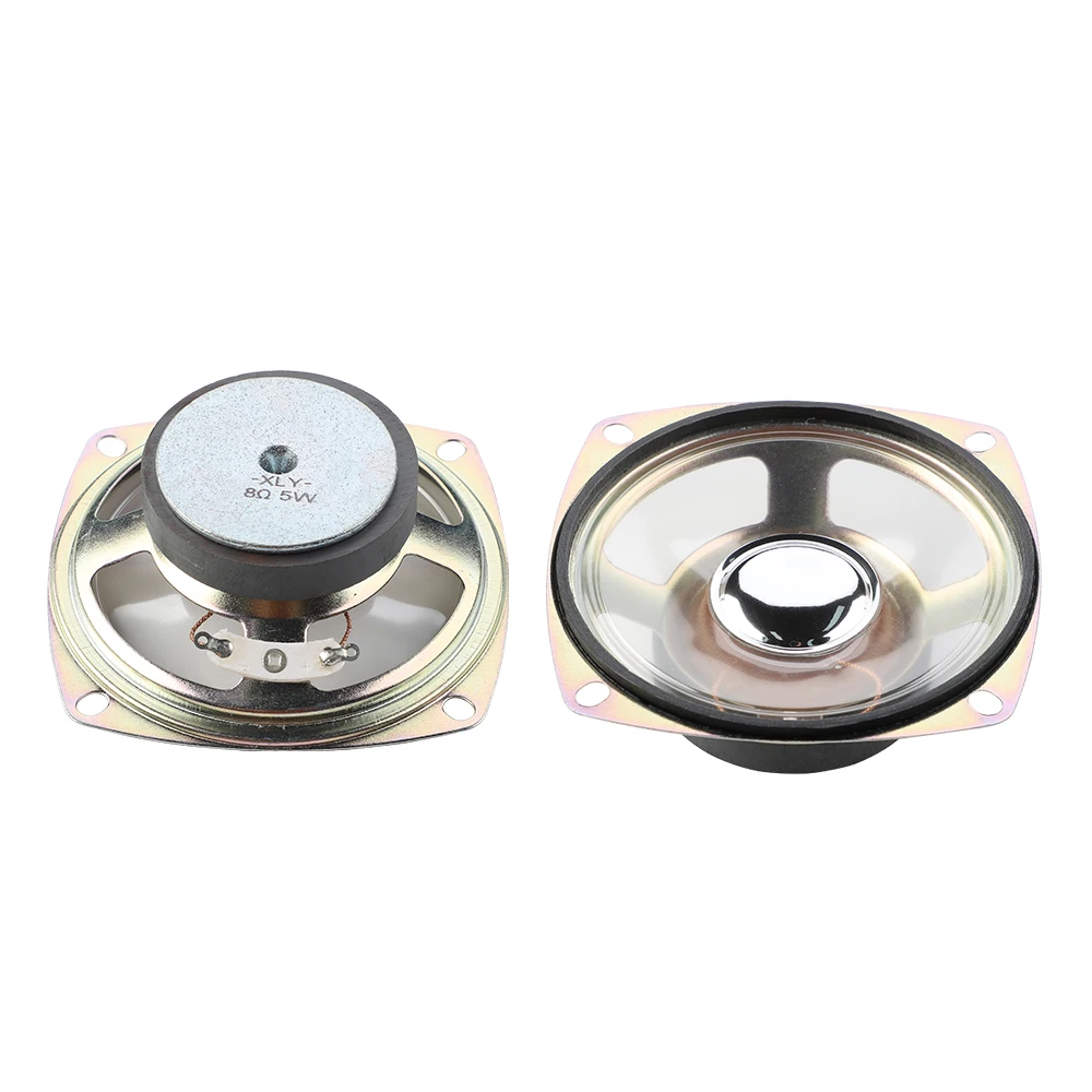 2Pcs 3 Inch 8 Ohm 5W Square Speaker Midrange Waterproof Transparent Film for Voice Broadcast DIY Bluetooth Loudspeaker bluetooth speaker mini bluetooth speaker audio speaker