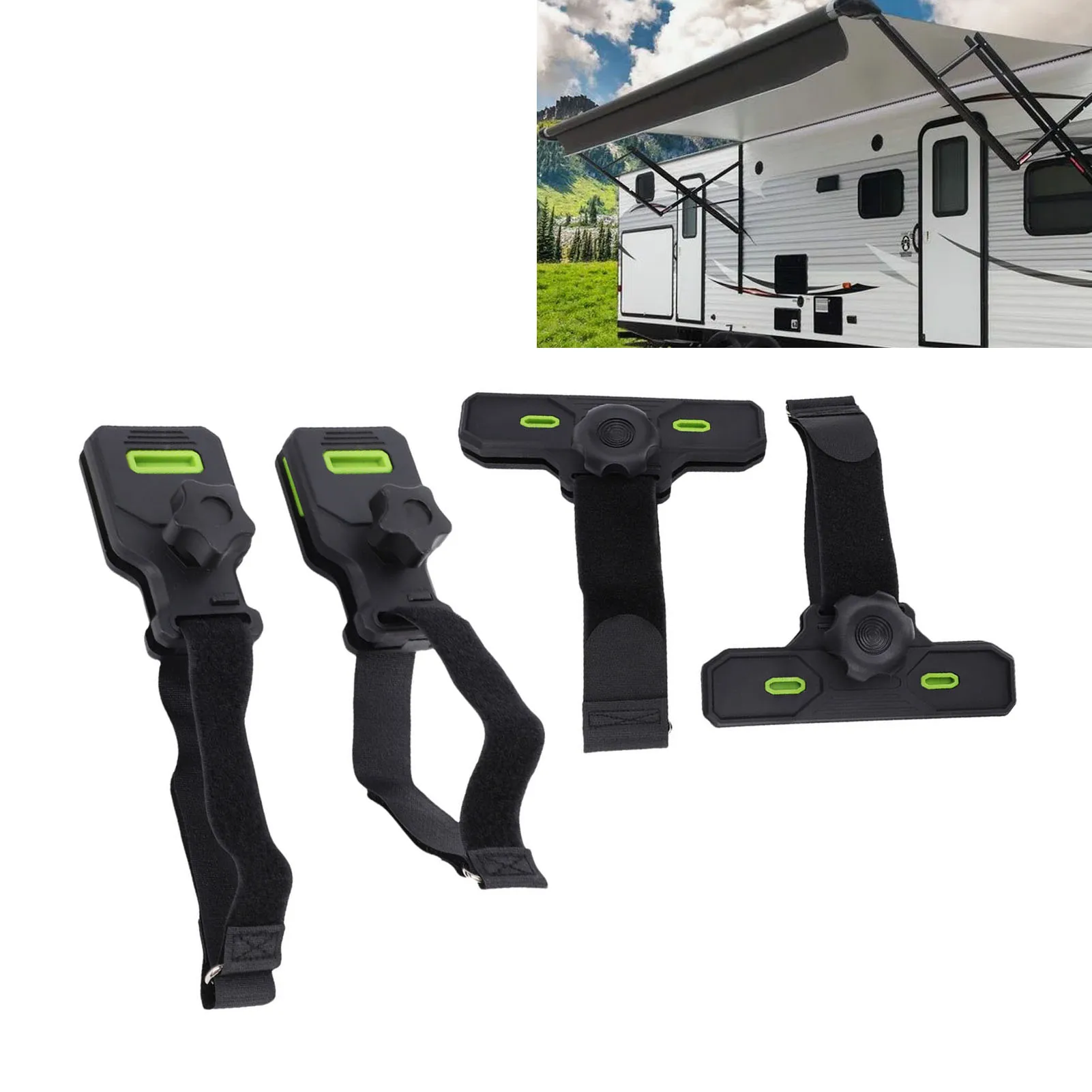 RV Awning Clamps Securely Fix Prevent Tear Damage Outdoor Tarp Fasteners Clips for RV Trailers RV Awning Fastener Clamp