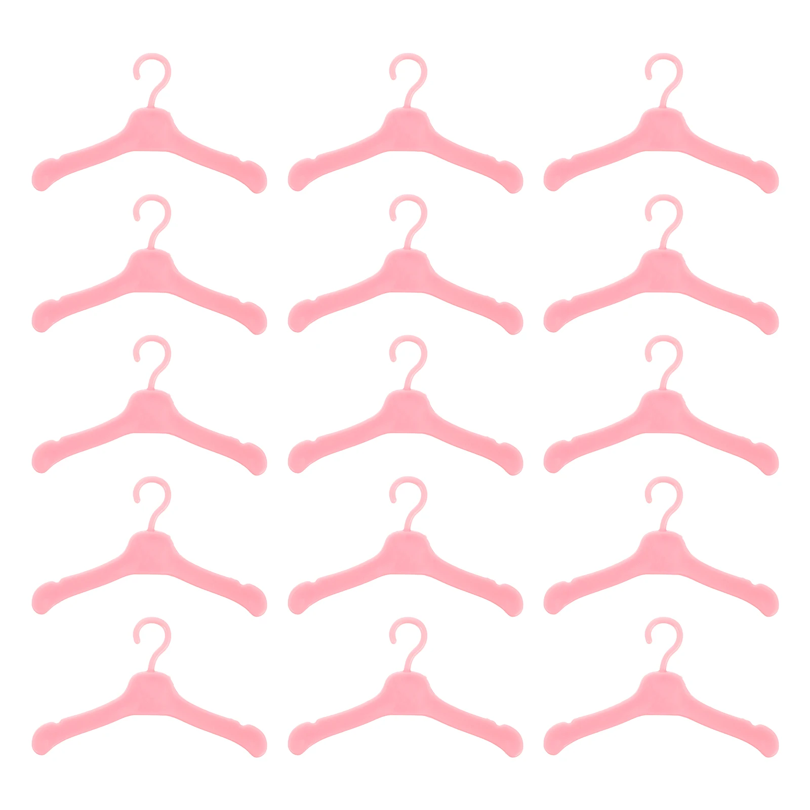 

50pcs Plastic Doll Clothes Hanger Cute Doll Outfits Racks Display Stand Garment Organizer Accessory Dollhouse Furniturec Decor