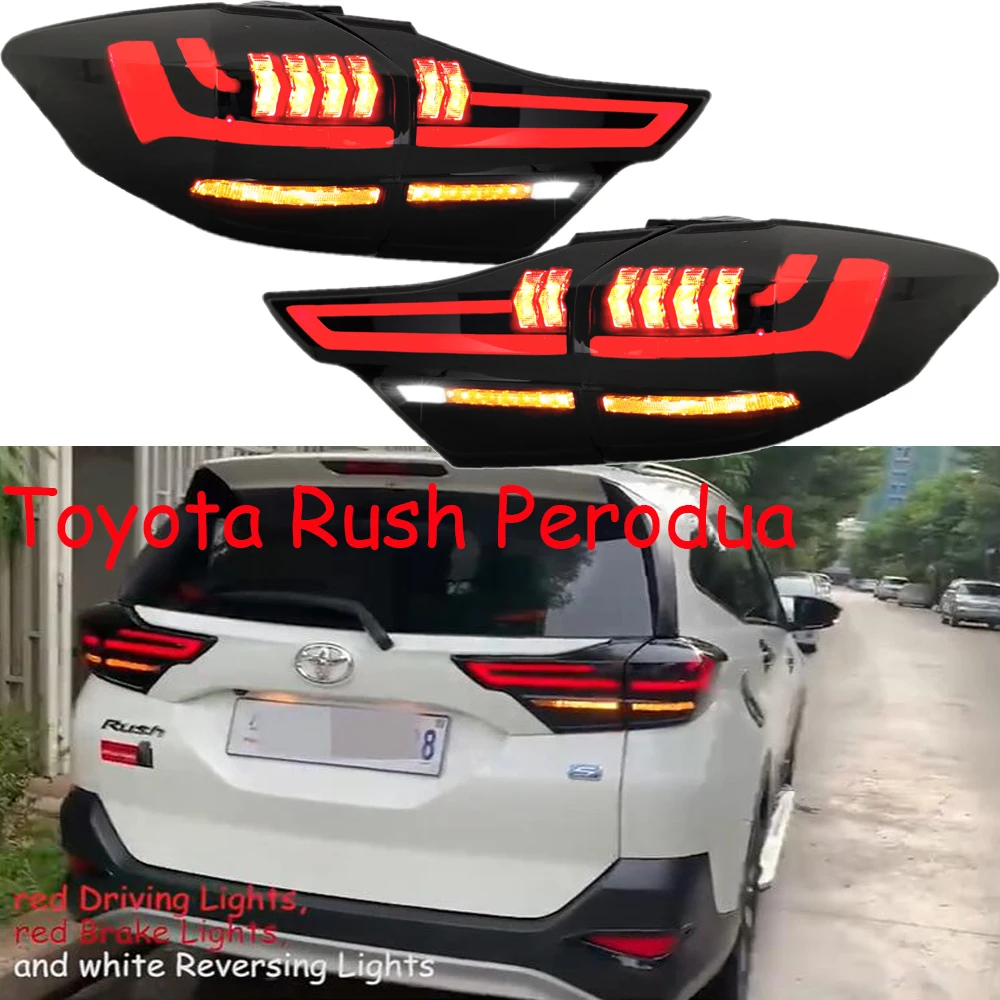 

Задний фонарь автомобильного бампера для Toyota Rush Perodua, задсветильник 2017 ~ 2021y, светодиодные автомобильные аксессуары, задний фонарь Perodua, задсветильник фонарь, противотуманный