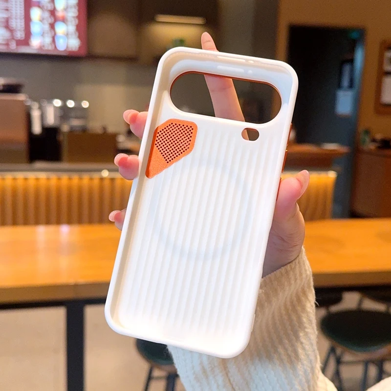 Luxury Leather Magnetic Ring Case with Heat Dissipation for Honor Magic 8 Pro - Orange Shockproof Cover with Lens Frame Protection