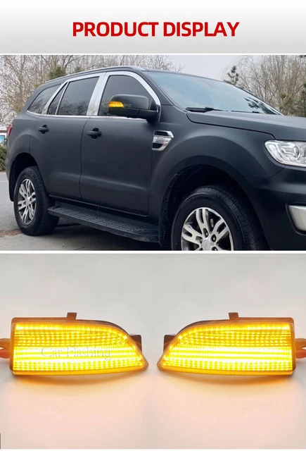 Clignotants LED Dynamiques Pour Rétroviseurs - Compatibles Ford Ranger T6, Raptor, Wildtrak (2012-2019) - Modèles Everest 2015-2019 - Installation Plug & Play - Version Gauche