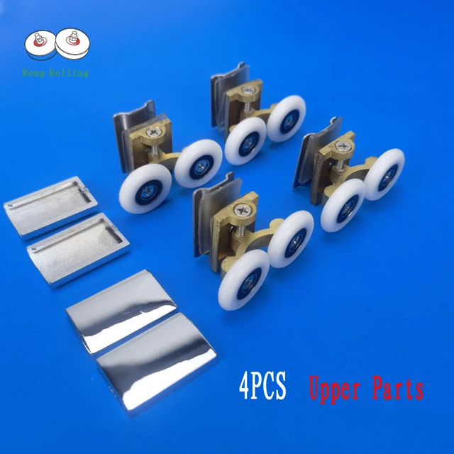 Set 8 Rotelle Per Porta Doccia - Cromate, Diametro 25mm Per Vetro 4-8mm - Foto 6