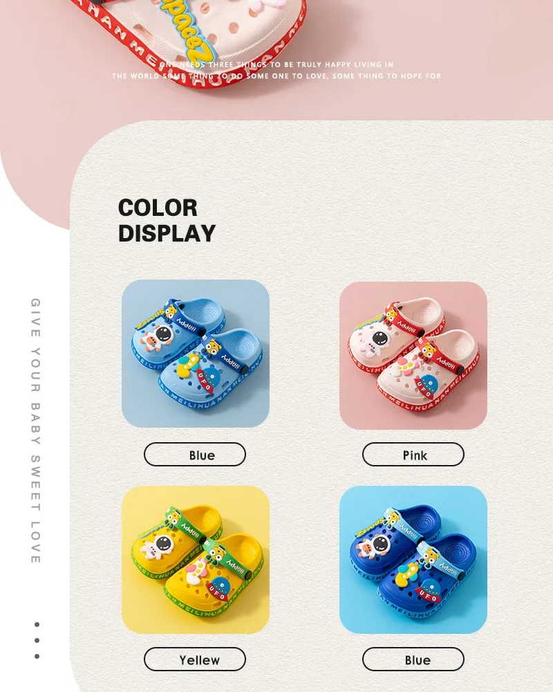 Children Summer Slippers - Waterproof EVA Kids Garden Shoes | Soft Outdoor Footwear