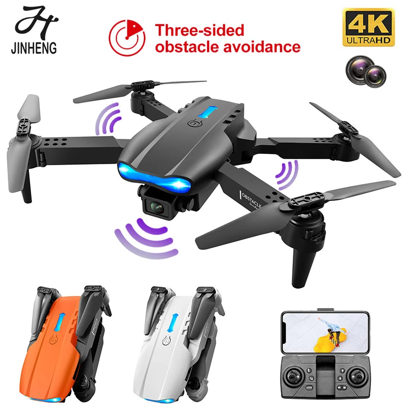 2022 New E99 K3 Drone 4K Dual HD Camera Three Sided Obstacle Avoidance WiFi FPV  Professional Foldable Quadcopter Gifts Toys 6 ch remote control quadcopter