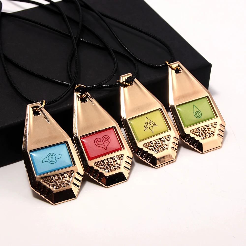 Digimon Adventure Necklace Tag & Crest Emblem Digivice Badge Pendant Necklace Digital Monster Evolution Collection Gift