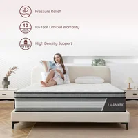 Twin Mattress, 10Inch Innerspring Hybrid Mattress in a Box with Gel Foam,Individually Wrapped Encased Coil Pocket Spring Mattres 1