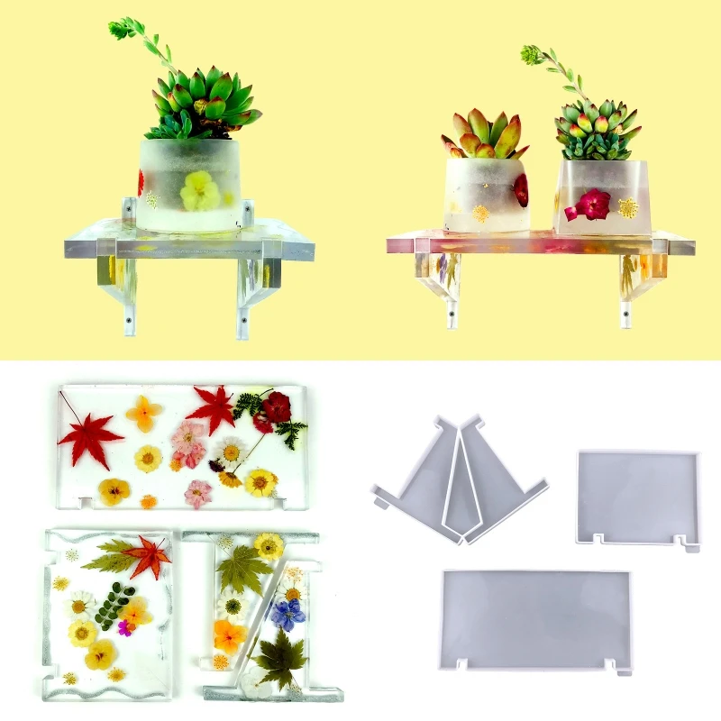 에폭시 수지 주조 스토리지 랙 정리함 트레이 장신구 홀더 DIY 미술 공예