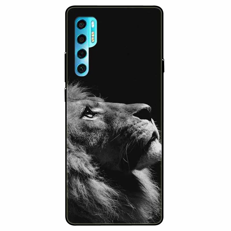 Soft Silicone Wolf Lion TPU Back Case - Protective Cover