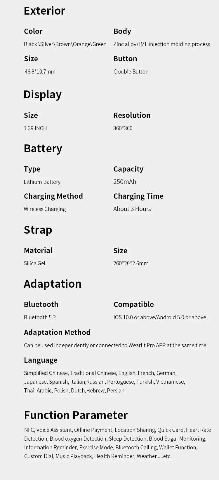 2022 SmartWatch HW28 NFC Smart Band Men AI Voice Assistant Bluetooth Call Tracker Music Player Monitor pk Huawei GTR 3 GTS 2 New