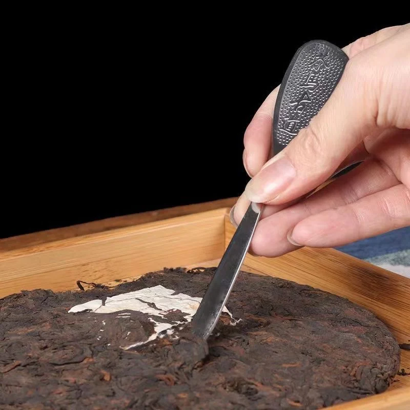 Stainless steel ancient horse tea knife prying tea cake tool Pu 'er kung fu ceremony set accessories