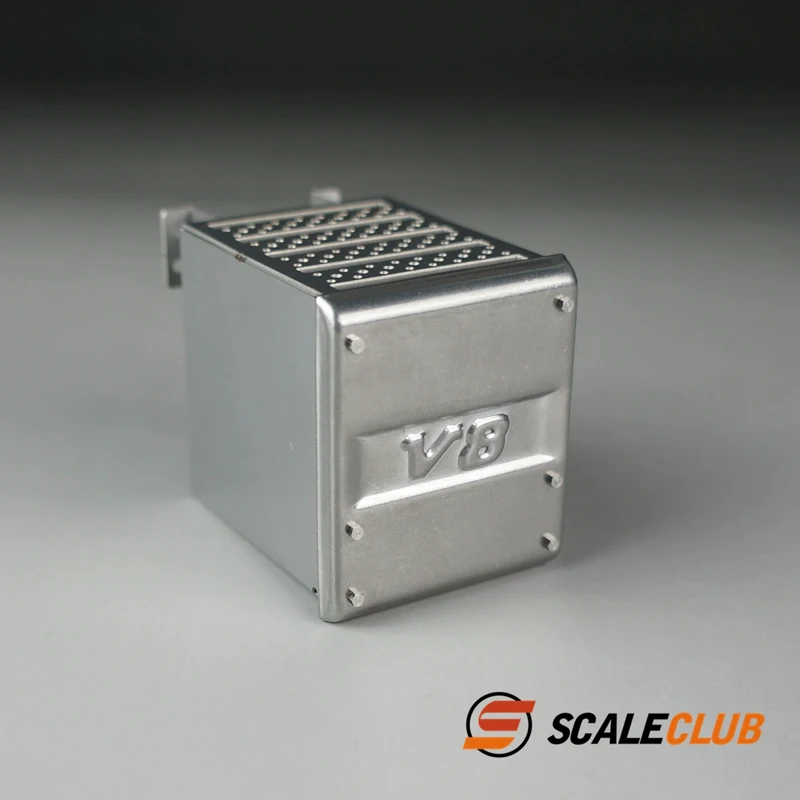 

1/14 dump truck metal Euro VI exhaust tank tool box