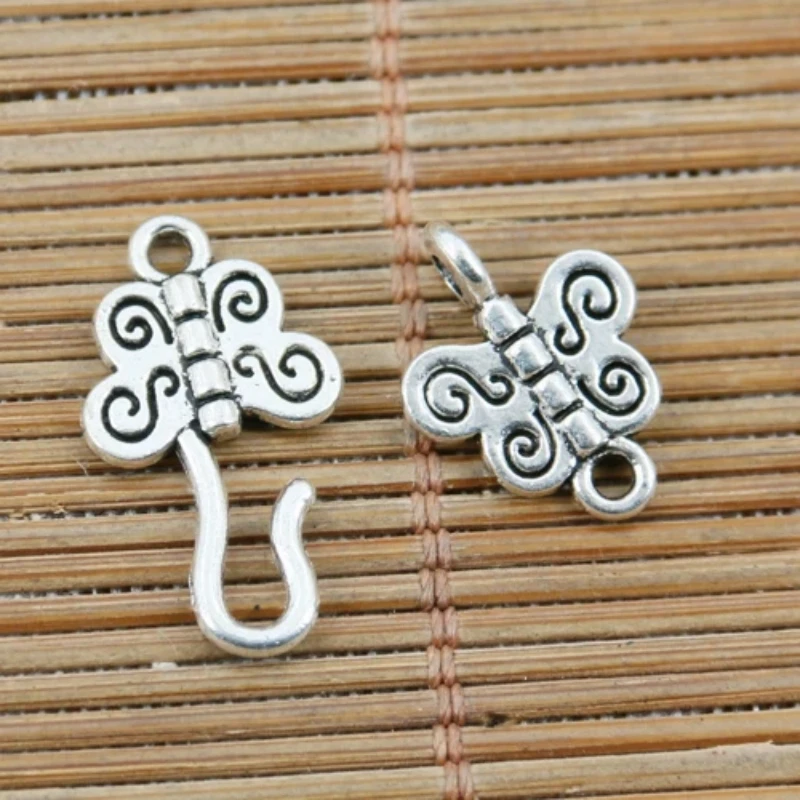 

20sets Tibetan Silver 2sided Butterfly Hook Link Toggle Clasp EF2267 Jewelry Making Supplies