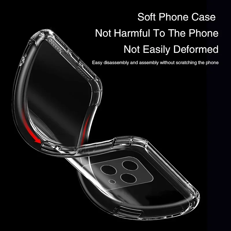 Premium Clear Airbag Phone Case - 360° Soft Full Protective Cover
