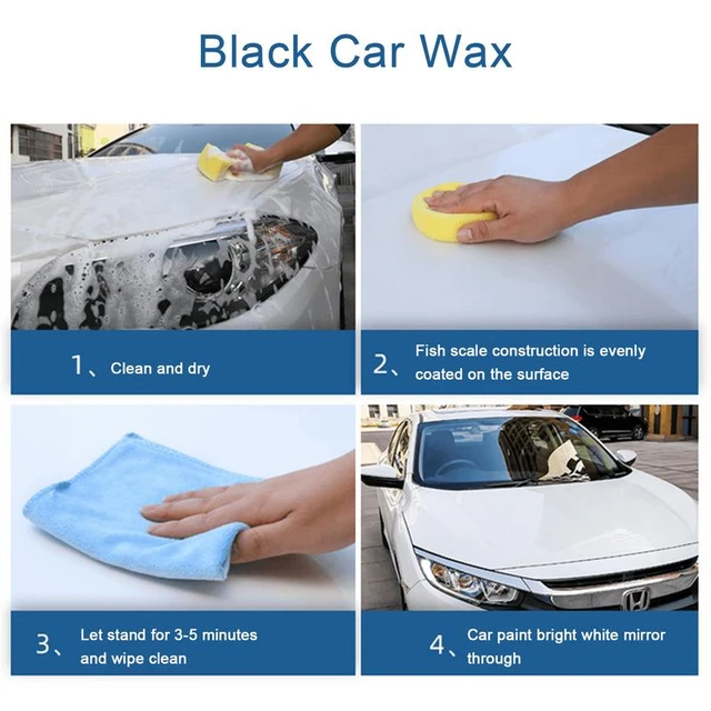 Black Car Wax Car Coating Polishing Wax Solid For Black Autos