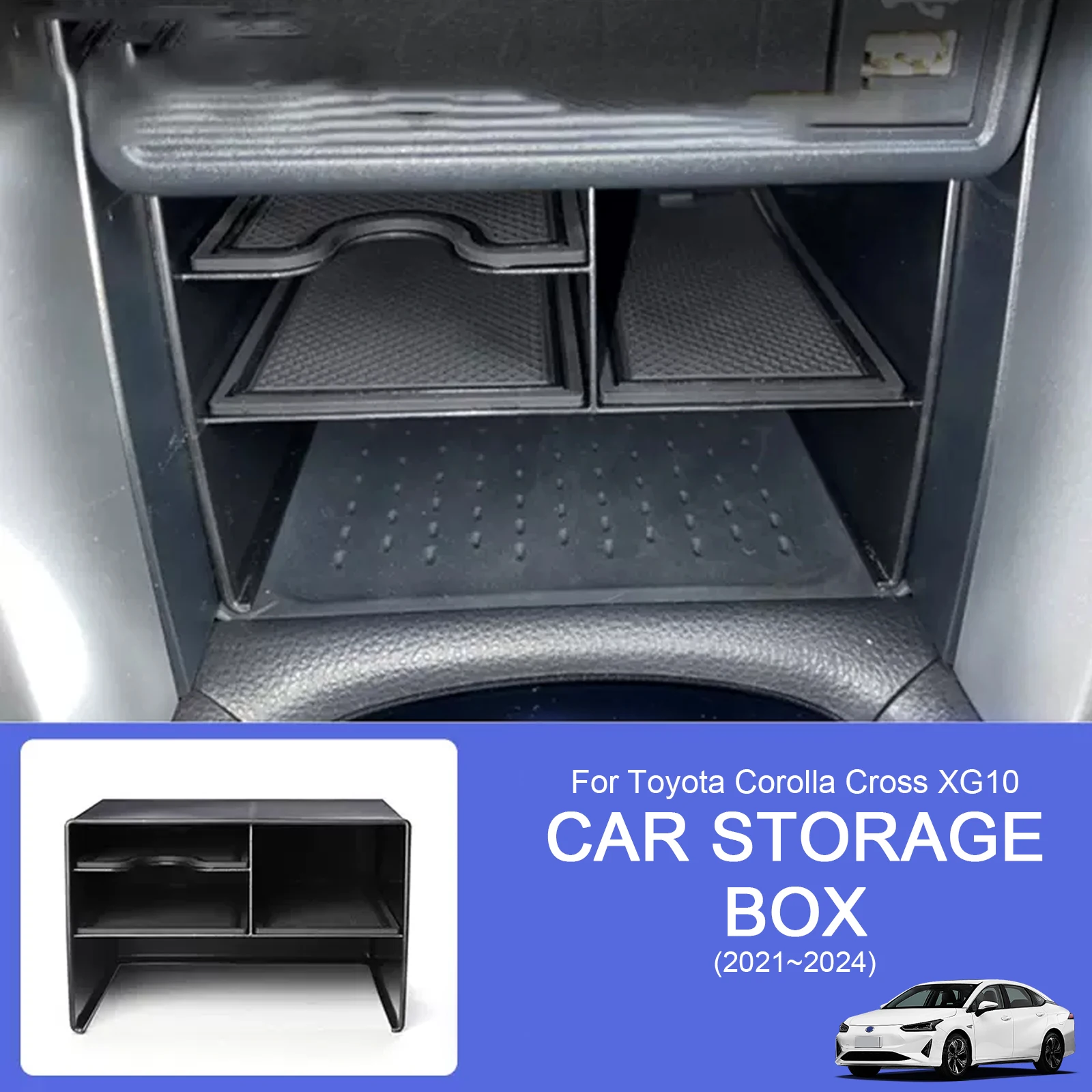 

Car Organizer Box for Toyota Corolla Cross XG10 2021~2024 2022 2023 Center Console Storage Container Sundries Stowing Tidying
