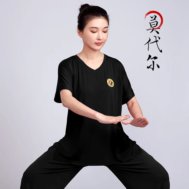 

Modal Women Men Martial Arts Yoga Tai Ji Kungfu Suits Chinese Traditional Loose Sweatshirt+pant Jogger Casual Workout Outfit Set
