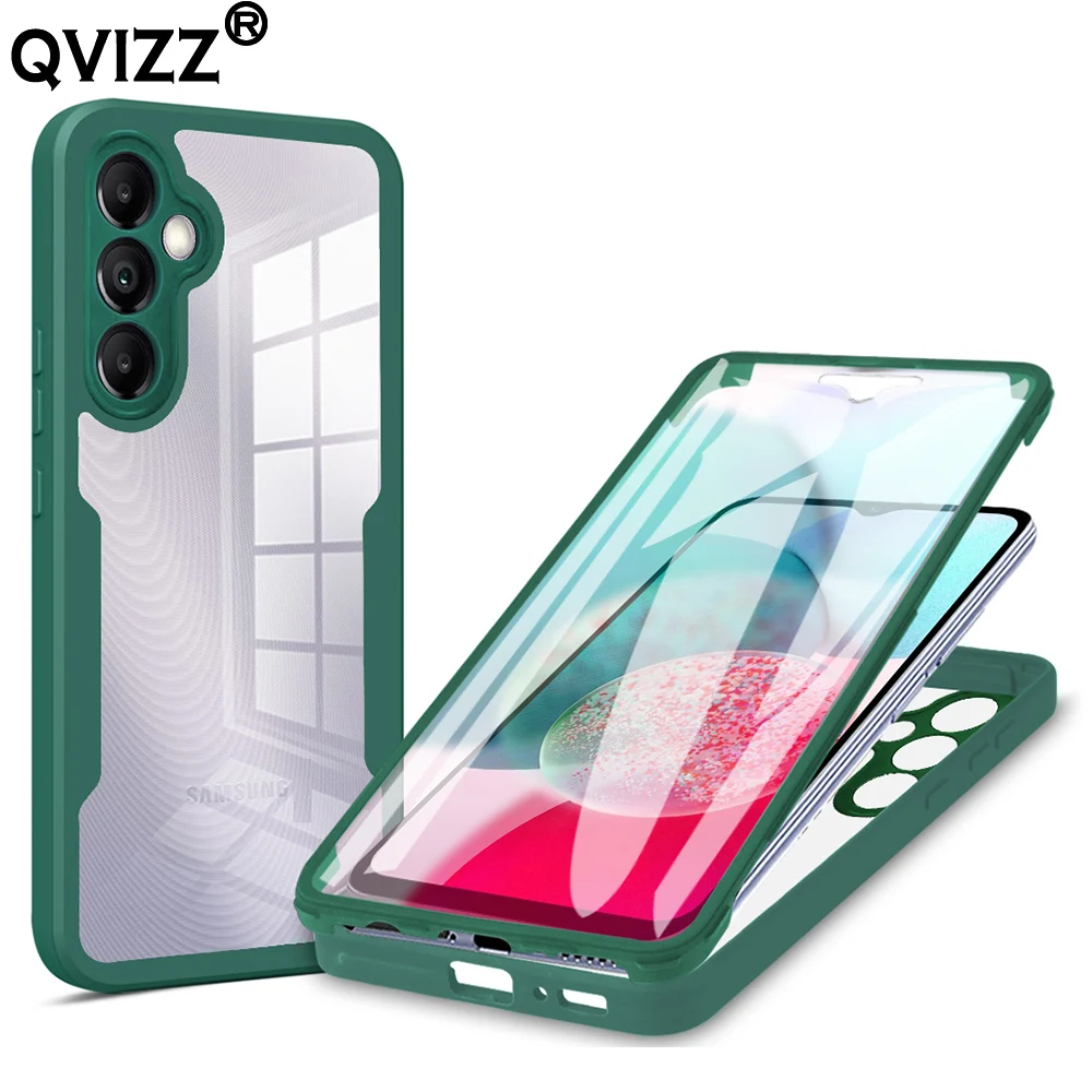 

360° Full Body Clear Case For Samsung Galaxy A54 Luxury Hard Bumper PET Screen Protector Film Phone Cover SamsungA54 GalaxyA54